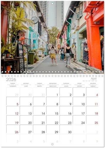 Miniatura 8 de Singapur - Ciudades modernas y naturaleza intacta. (calendario mensual de pared 2024 11.7 x 16.5 pulgadas (abierto), calendario de 14 meses CALVENDO