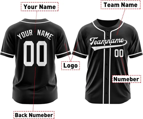 Miniatura 2 de Camiseta de béisbol personalizada, camisetas de béisbol con número de nombre personalizado, camisas de béisbol uniformes personalizadas