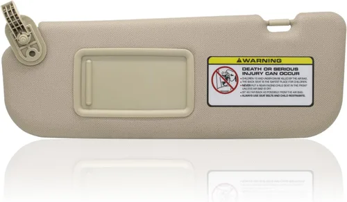 NHILES - Visera solar para conductor del lado izquierdo compatible con Hyundai Elantra 2011 2012 2013 2014 2015 Reemplazo# 852103X000TX, color beige