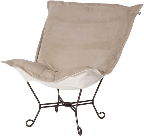 Miniatura 102 de Howard Elliott Collection Avanti Pecan - Silla de asiento oscilante con funda, silla multiusos de mariposa con marco de titanio, muebles de patio