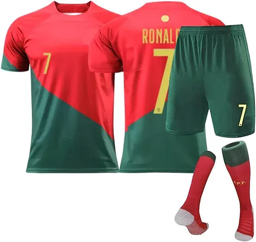 Camiseta de fútbol No.7, camiseta de fútbol, fanáticos de los deportes al aire libre, camiseta para niños y jóvenes, calcetines de camiseta de