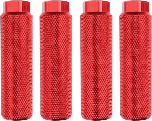 Miniatura 12 de 2 pares de reposapiés de aleación de aluminio para bicicleta de montaña, clavijas de acrobacias traseras, compatibles con ejes de 3/8 pulgadas Negro