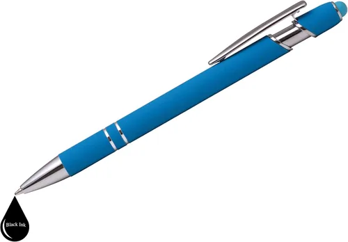 Miniatura 4 de ExpressDesigns™ - Bolígrafos personalizados premium con lápiz óptico Ráfaga de color Bolígrafos personalizados con nombre impreso de metal suave