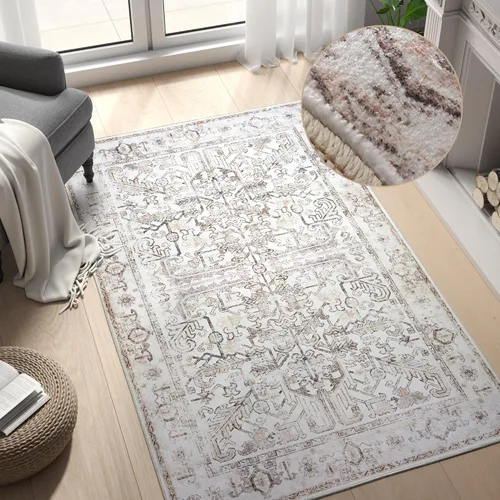Miniatura 144 de jinchan Lima - Alfombra de pasillo lavable de 2 x 6 pies, antideslizante, de pelo corto, suave, ultrafina, alfombra envejecida para casa de campo