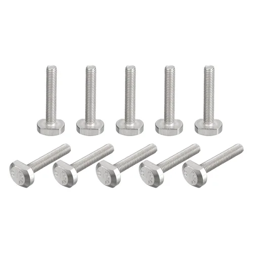 Miniatura 15 de uxcell Pernos de ranura en T, 20 piezas M5x16mm ranura en T Pernos deslizantes Pernos deslizantes 304 Tornillos en forma de T de acero inoxidable