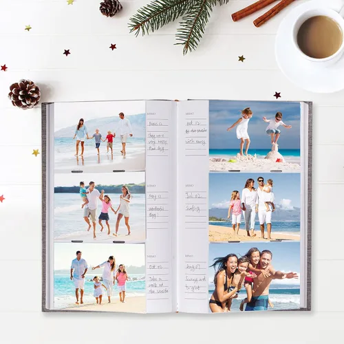 Miniatura 3 de Mublalbum Álbum de fotos de 4 x 6 pulgadas, 300 fotos, cubierta de lino con áreas de notas, libro de fotos para boda, familia, bebé y vacaciones