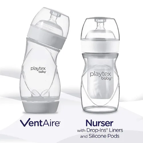 Miniatura 4 de Playtex Baby NATURALATCH - Pezones cómodos de cuello ancho para bebés de 0 meses en adelante, flujo lento (2 unidades), esenciales de alimentación