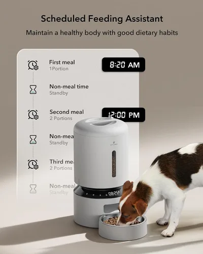 Miniatura 2 de PETLIBRO - Comedero automático para gatos, dispensador de comida para perros con preservación de frescura, comederos programables para mascotas