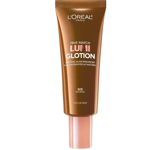 Miniatura 14 de L'Oréal Paris Maquillaje True Match Lumi Glotion, Potenciador de brillo natural, Iluminador resaltador, Gotas bronceadoras para un brillo bañado por