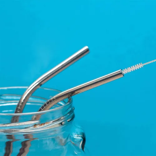 Miniatura 5 de ICEYLI Paquete de 2 cepillos de limpieza de tubos flexibles de 60 pulgadas de largo, cerdas de acero inoxidable y nailon, adecuado para cocina