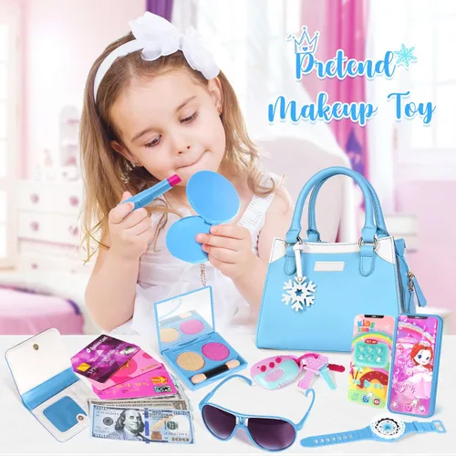 Miniatura 5 de Bolso de juego Shemira para niñas pequeñas, juguetes de princesa de simulación para niñas de 3, 4, 5, 6, 7, 8 años, regalo de Navidad y cumpleaños