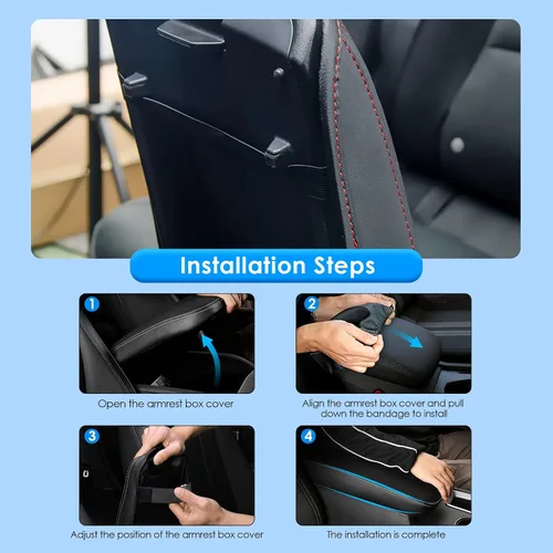Miniatura 6 de Funda de consola central CX-5 2017-2025 para Mazda CX-5 (Sport/Touring/Carbon Edition/Grand Touring/2.5/2.5 S), funda de cuero para reposabrazos