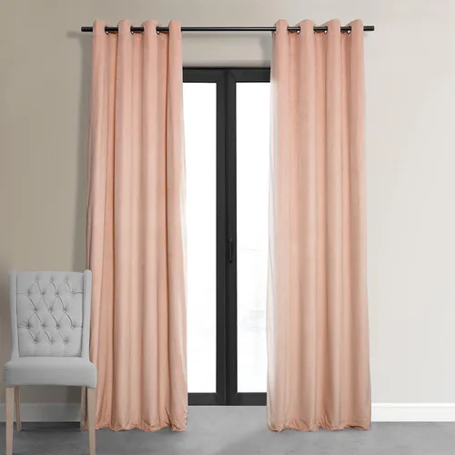 Miniatura 17 de Half Price Drapes VPCH-110602-84-GRBO cortinas oscurecedoras de ojales terciopelo