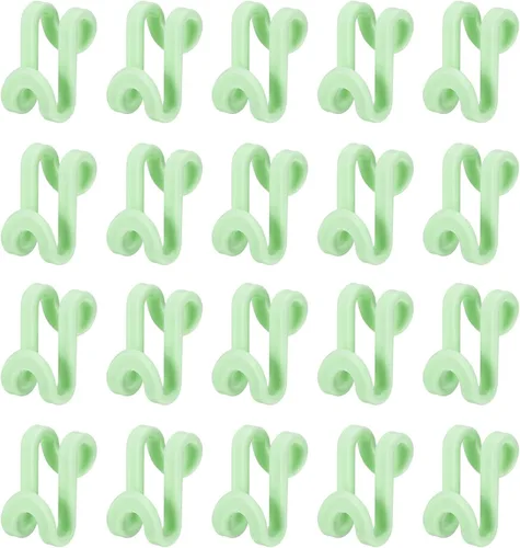 Miniatura 13 de uxcell Ganchos de conector para colgar ropa, 30 unidades, ganchos de plástico ABS, ganchos extensores, ganchos para colgar ahorran espacio para Negro