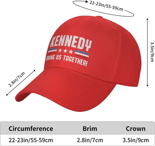 Miniatura 6 de gymini Kennedy para Presidente Sombrero Kennedy 2024 Save America Hat Anti Biden Sombrero Demócrata Sombrero Deportes Béisbol Papá Gorra
