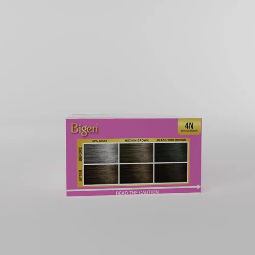 Miniatura 3 de 4N Bigen Easy Color para mujer 4N marrón moca, nueva fórmula, nuevo aspecto, paquete de 3