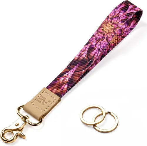 Miniatura 21 de EcoVision - Llaveros lindos con correa para llaves, llavero de muñeca para mujer, correa de insignia con 2 argollas para llaves