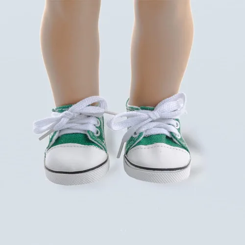 Miniatura 5 de 10 pares de zapatos de muñeca de 18 pulgadas, botas BOSOIRSOU de 2.75 pulgadas, zapatos de baile, sandalias, zapatos casuales, zapatos de lona