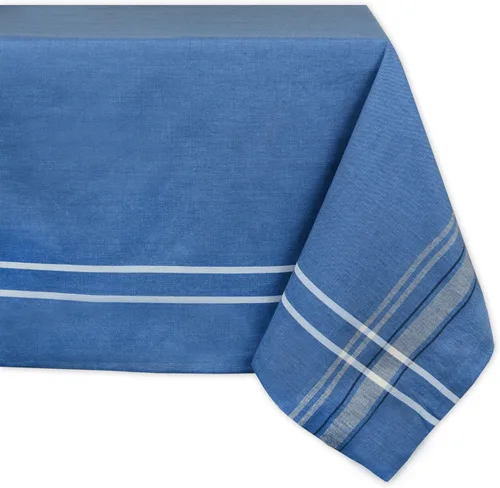 Miniatura 21 de DII - Mantel redondo para mesa de comedor, estilo rústico, colección de manteles con rayas estilo francés, 177.8 cm de diámetro, color gris Gris