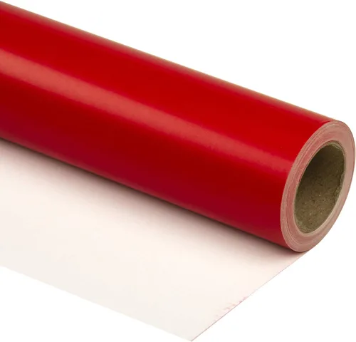 Miniatura 23 de RUSPEPA Papel de regalo negro de color sólido, mini rollo, para bodas, cumpleaños, fiestas, felicitaciones y vacaciones, 17 pulgadas x 32.8 pies