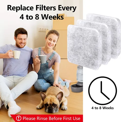 Miniatura 6 de Filtro de agua de repuesto para perros, filtro de agua para perros, filtro de agua para mascotas compatible con cuencos de agua automática por