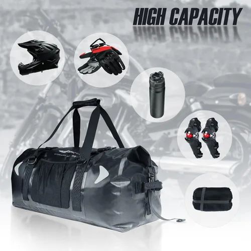 Miniatura 9 de Bolsa seca impermeable para motocicleta 65L