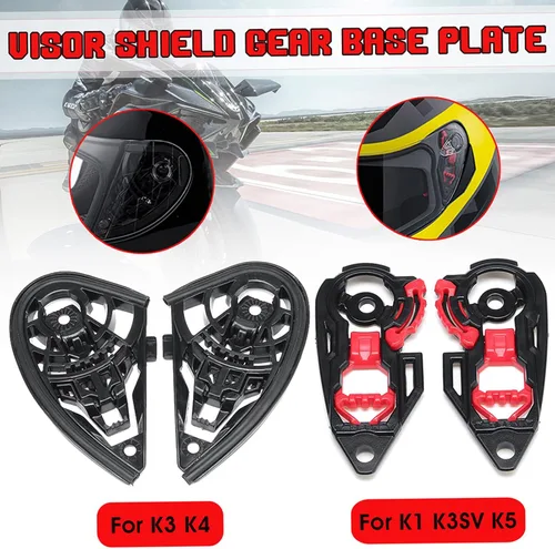 Miniatura 5 de Shkalacar Lente de casco de motocicleta, visera de casco de repuesto completo para casco de moto K1 K3SV K5