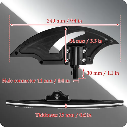 Miniatura 2 de Pisos Amplios para Motocicleta para Conductor y Pasajero Estriberas Frontales y Traseras para Harley Touring, Electra Glide, Road Glide, Road