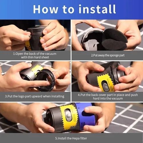 Miniatura 5 de Cubierta trasera del motor Replacemnet para Dyson V7 V8 Aspiradora Accesorios