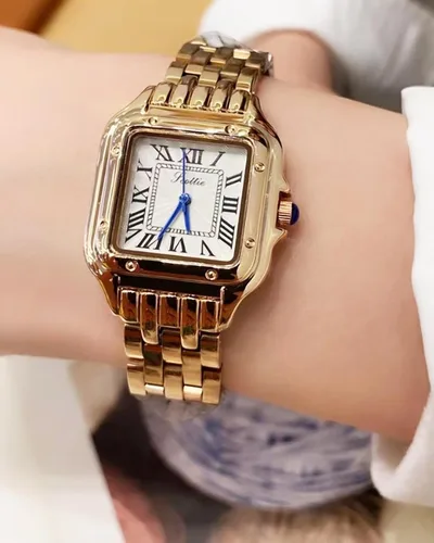 Miniatura 5 de Relojes dorados para mujer, delicado juego de pulsera para mujer, cuarzo japonés