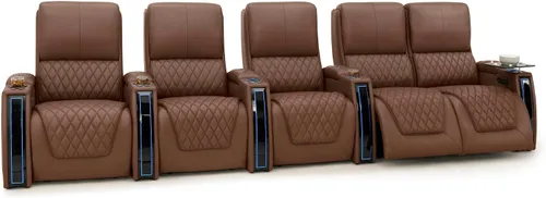 Miniatura 92 de Seatcraft Apex Zero-Gravity CoolZero - Asiento de cine en casa de cuero italiano, reposacabezas eléctrico, lumbar eléctrico, reclinable eléctrico
