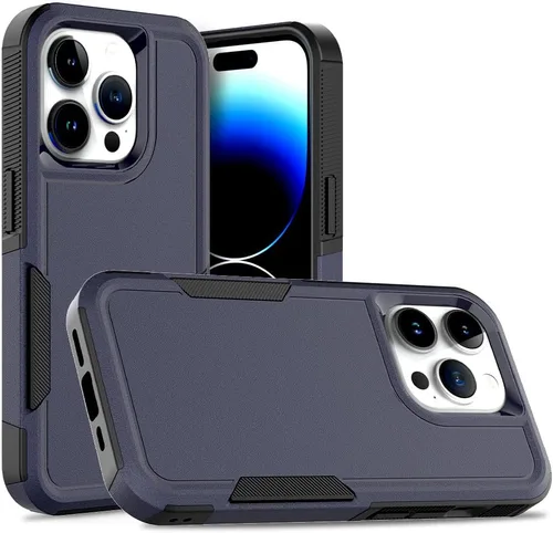 Miniatura 49 de Funda WOGROO para iPhone 8 Plus, iPhone 7 Plus de 5.5 pulgadas, funda protectora para teléfono a prueba de golpes, fuerte y duradera, color negro