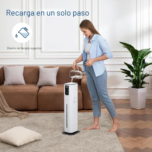 Miniatura 7 de LEVOIT OasisMist 1000S (10L) Humidificador inteligente para casa habitación grande dormitorio, dura 100 horas adecuado para plantas