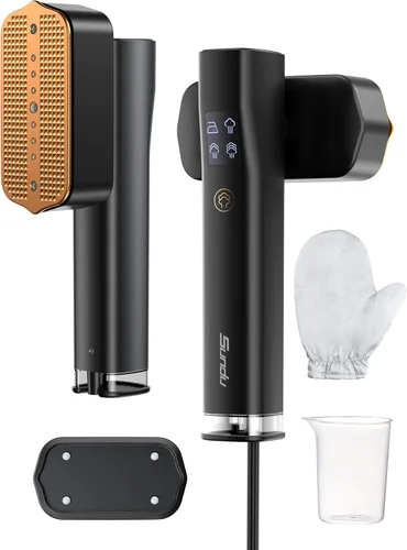Vaporizador para Ropa, Sundu Vaporizador Portátil 2 en 1 para Viaje y Plancha, Calentamiento Rápido de 15s, Tanque de Agua de 100ml (3.38 fl oz),