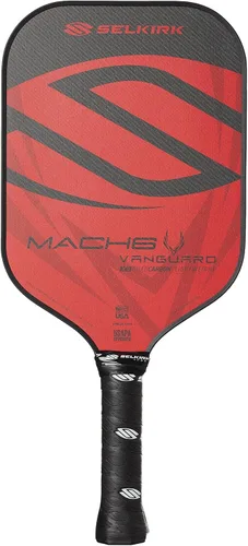 Miniatura 35 de Selkirk Sport Vanguard - Paleta híbrida de pickleball de fibra de carbono con núcleo de polipropileno X5, raquetas de pickleball 1.0 Rojo