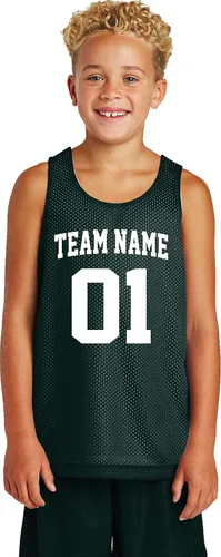 Miniatura 17 de Custom Basketball Jersey Youth Sizes Add Your Team, Name, & Number Unisex
