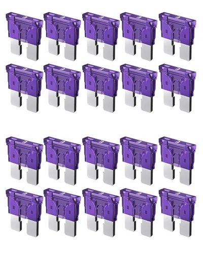Miniatura 16 de Riseuvo 20 piezas Fusibles Estándar de 35A para Automóvil - Fusibles Automotrices de 35 AMP (ATO/APR/ATS), Fusible de Cuchilla de 32V (12/24V)