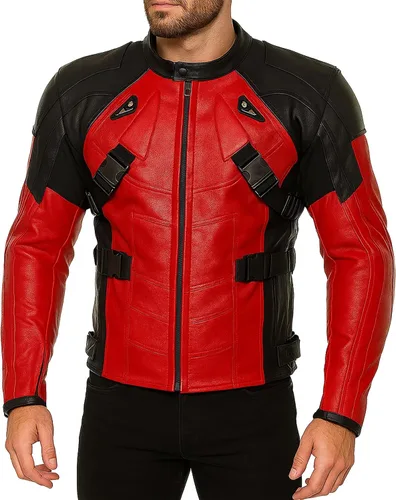 Miniatura 15 de Mens Premium Distressed Brown Padded Armored Cowhide Leather Cafe Racer Jacket – Vintage Protective Moto Jacket