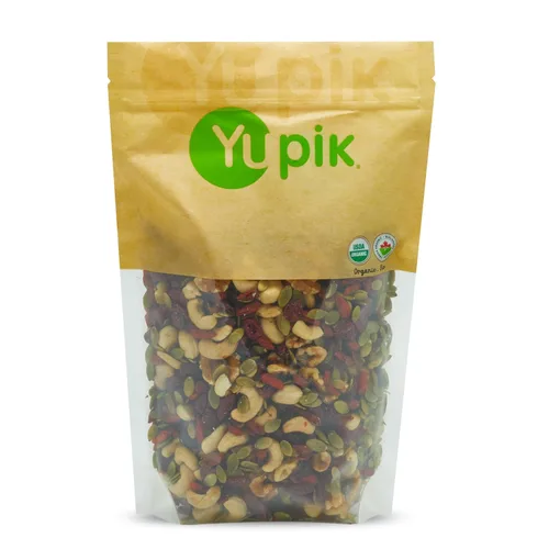 Miniatura 5 de Yupik Organic Protein Boost Trail Mix, 2.2 libras, una mezcla de anacardos, almendras, semillas de calabaza, nuez, arándanos, paquete de 1