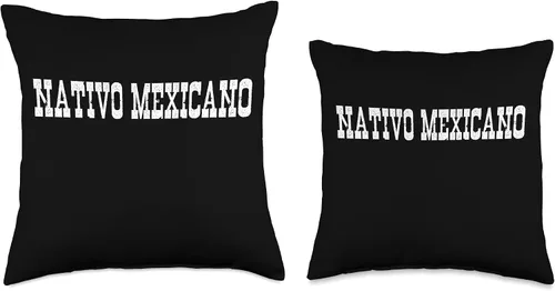 Miniatura 3 de Mexican Born United States Mexico Citizen Spanish Mexican American Native Citizen Mexico Nativo Mexicano Women Throw Pillow, 18x18, Multicolor