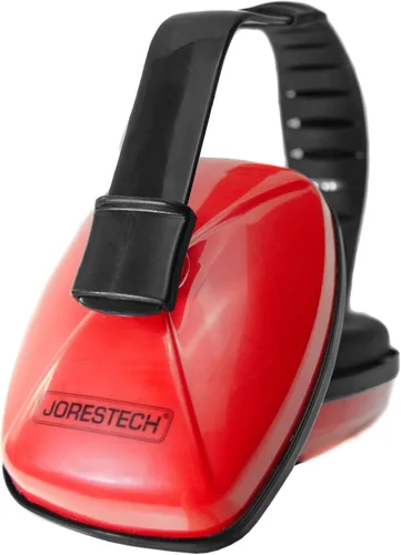 Miniatura 3 de JORESTECH Orejeras de seguridad para oído rojo y supresión de sonido de oído, diadema ajustable, protección ligera para construcción, dormir