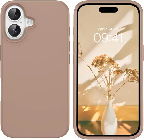 Miniatura 164 de GUAGUA Funda compatible con iPhone 17 Pro Max de 6.9 pulgadas, silicona líquida, goma de gel suave, delgada, forro de microfibra delgada