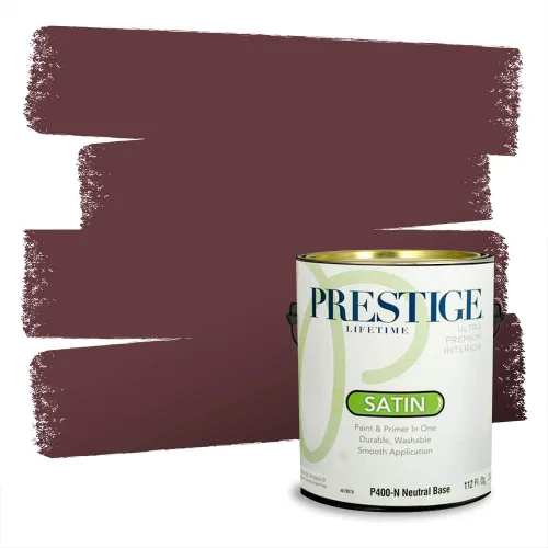 Miniatura 652 de Prestige Paints Pintura exterior e imprimación en uno, 1 galón, plano, coincidencia comparable de Valspar* Amber Rose*