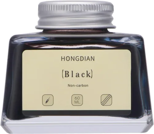 Miniatura 13 de Asvine Hongdian Pluma estilográfica con tinta embotellada Azul, Botella de tinta de 60ml para pluma estilográfica sin carbono