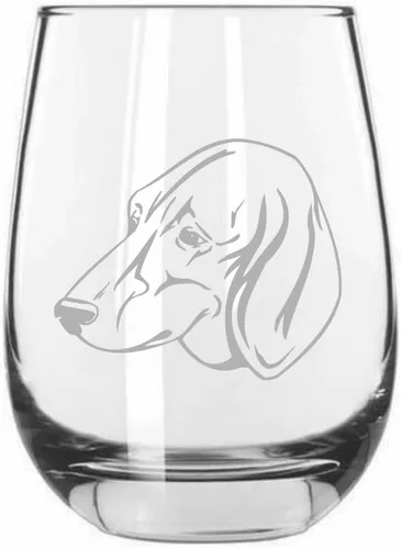 Miniatura 281 de Sakhalin Husky Dog - Copa de vino grabada personalizada de 15.25 onzas sin tallo