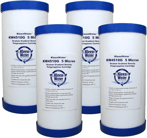 Miniatura 5 de KleenWater KW4510G Cartuchos de repuesto para filtro de agua de sedimentos y óxido de suciedad fundida (1)