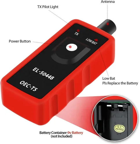 Miniatura 3 de JDIAG EL-50448 Herramienta de restablecimiento TPMS para el sistema de monitoreo de presión de neumáticos automático de GM, sensor de activación