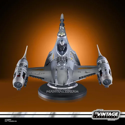 Miniatura 3 de Star Wars The Vintage Collection The Mandalorian's N-1 Starfighter, The Mandalorian - Vehículo y figuras de acción de 3.75 pulgadas, para edades