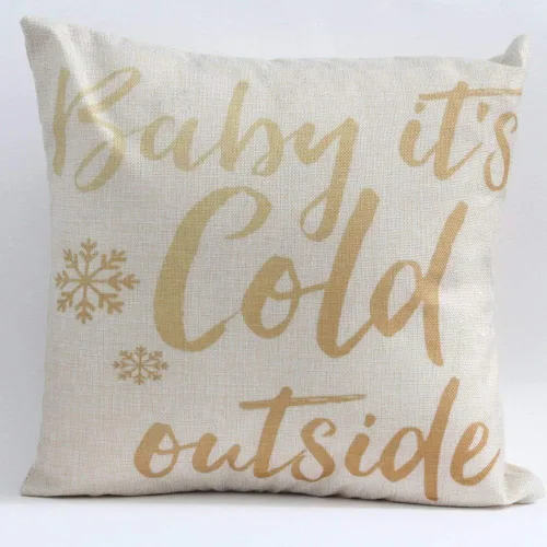 Miniatura 7 de Funda de cojín decorativa con diseño navideño para cama, niños, sofá de 18 x 18 pulgadas, diseño de ciervo dorado con nariz roja, sin relleno