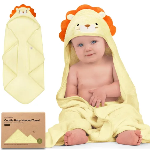 Miniatura 28 de KeaBabies Toalla de bebé con capucha para recién nacido, viscosa derivada de bambú, toallas de baño grandes con capucha para niños, niñas, niños